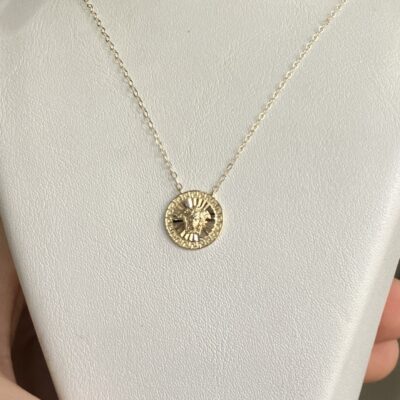 گردنبند 890 سوتی مینی ورساچه قطر آویز 1 سانت (قابل تنظیم بین 40 تا 45 سانت)